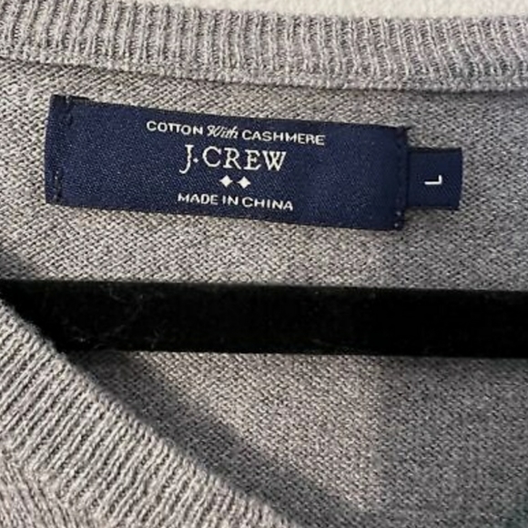 J.Crew Cotton With Cashmere V- Neck Sweater - Picture 2 of 3